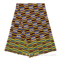 100% polyester gold printed african fabrics